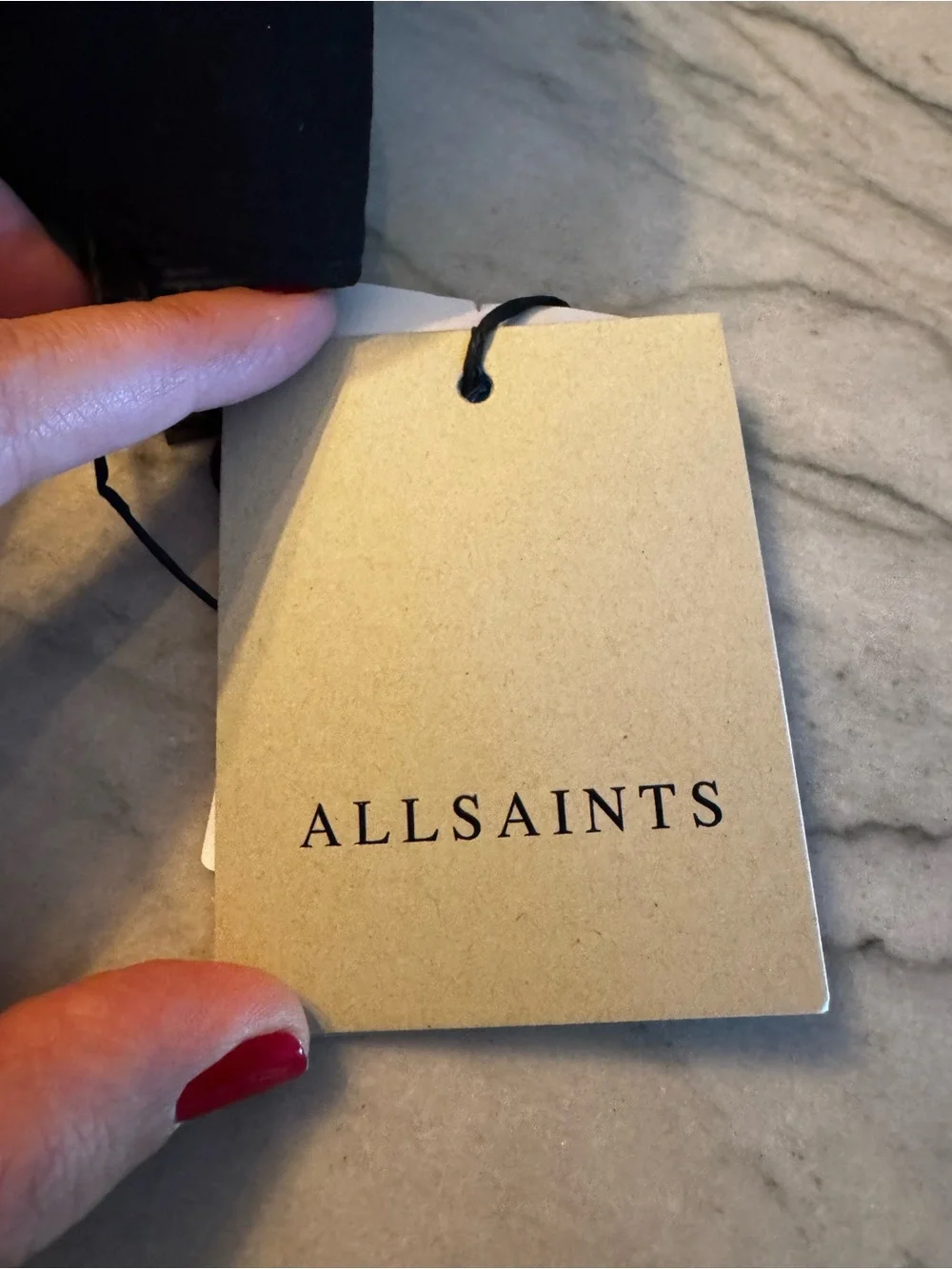AllSaints Black Logo Baseball Cap unisex